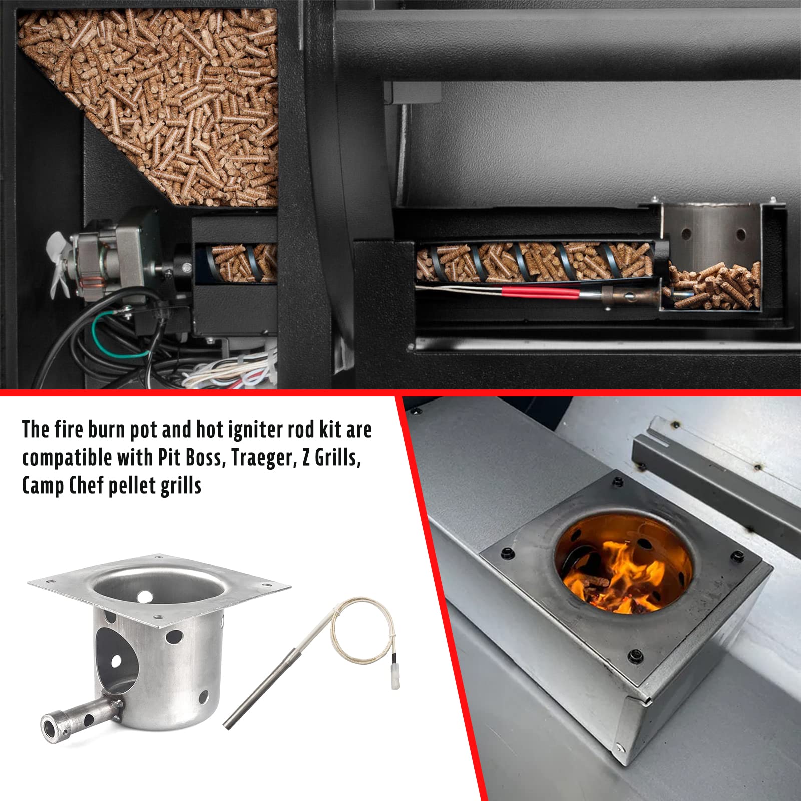 Village Smoker repair kit power cord provides secure, safe power connection.