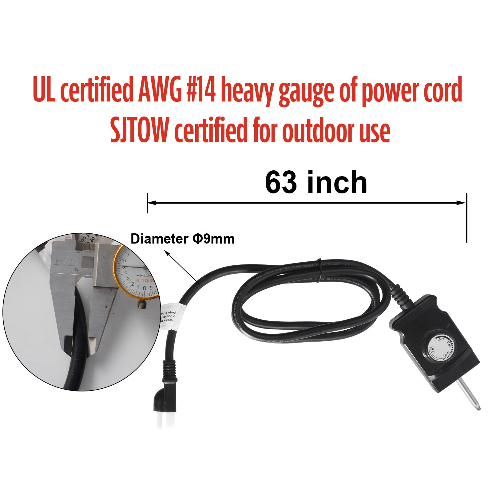 Village Smoker universal heating element suitable for many electric smokers.