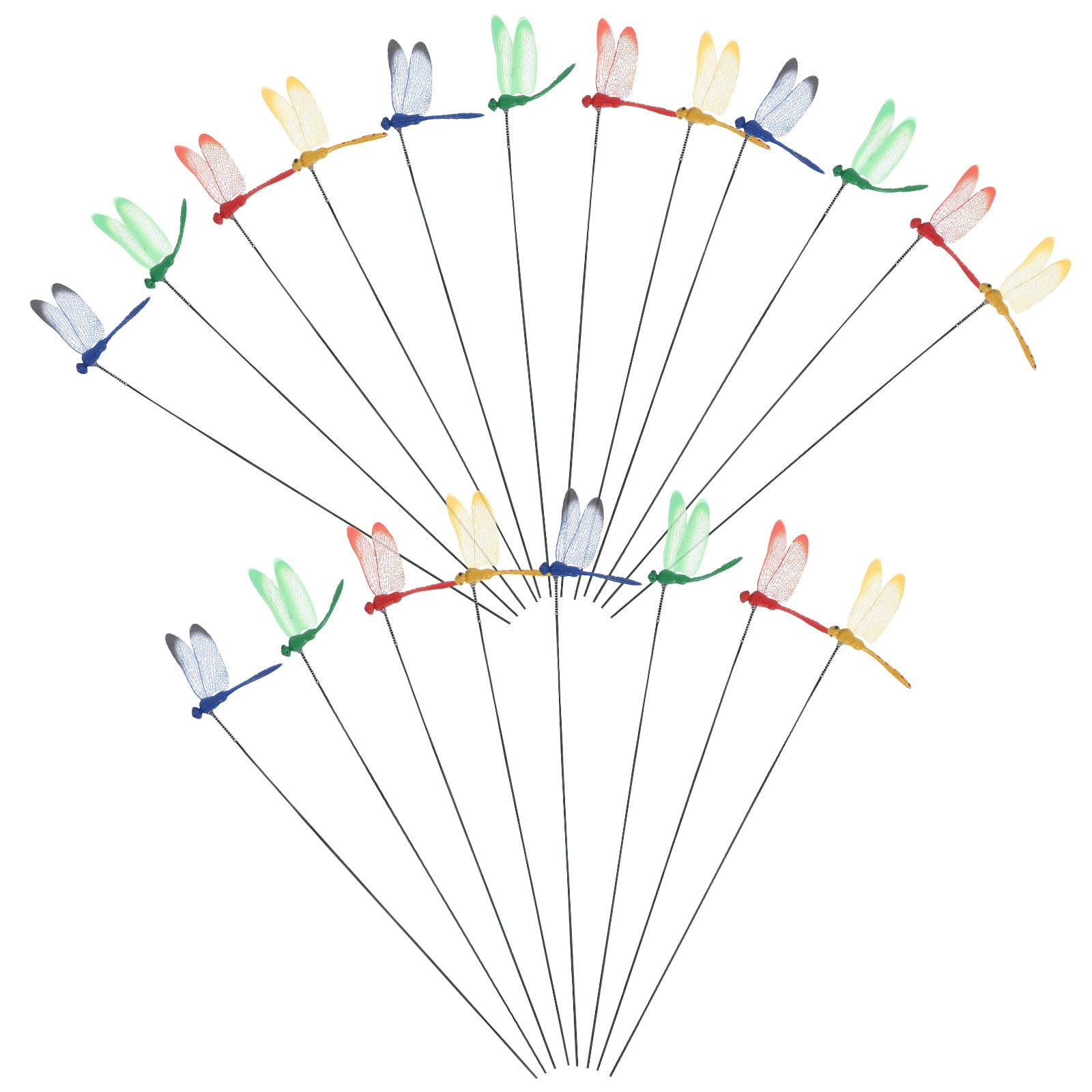 VILLCASE dragonfly-stakes-12in tall garden markers for visibility