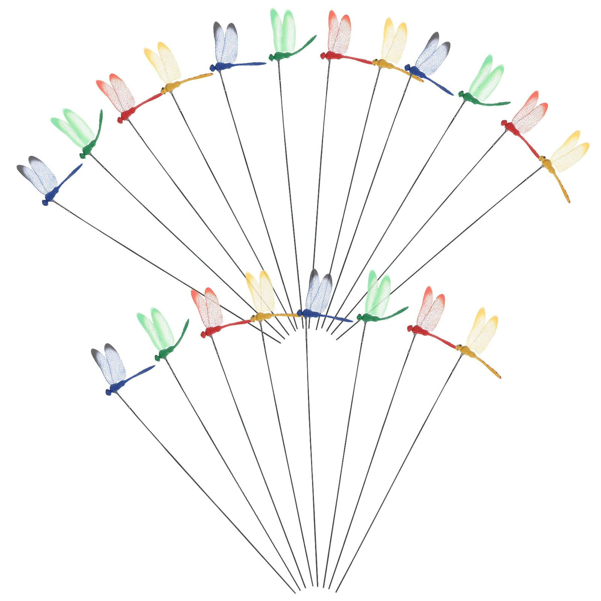 VILLCASE dragonfly-stakes-12in tall garden markers for visibility