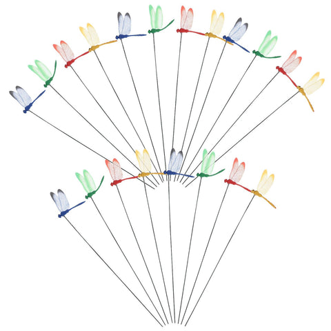 VILLCASE dragonfly-stakes-12in tall garden markers for visibility