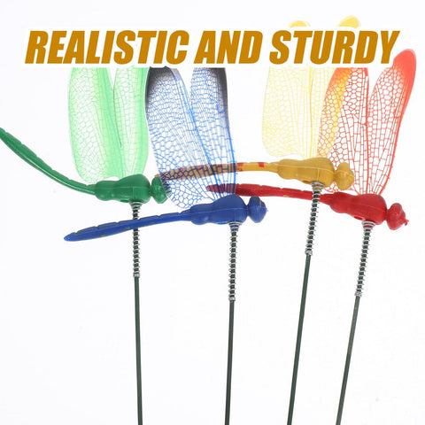 VILLCASE dragonfly-wings-blue-closeup vibrant color accents for pots