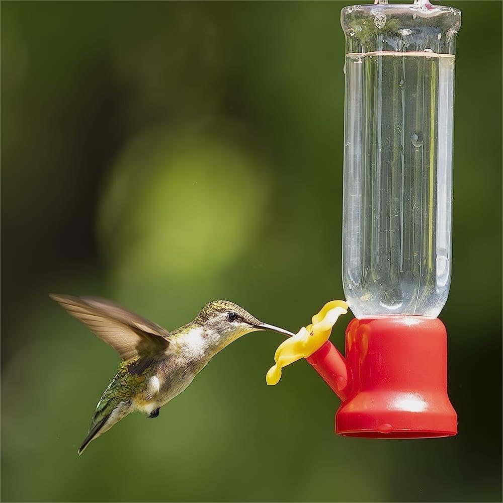 VIMOA mini hummingbird feeder with 2-3oz nectar capacity for compact spaces.