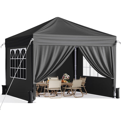 Vinabilia 10x10 pop-up canopy front view with rugged frame for quick shade setups.