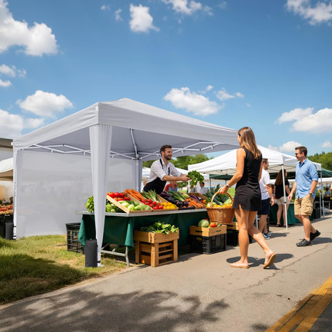 Vinabilia canopy design withstands breeze and light rain