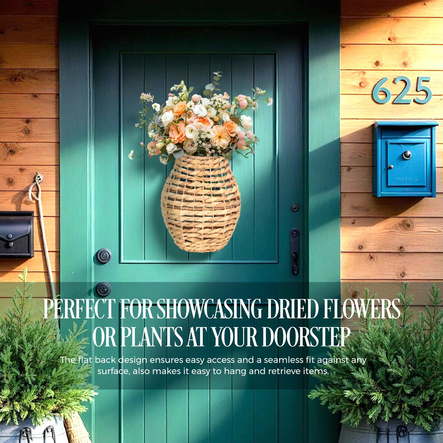 VINAHAND decorative wall organizer for entryway mail and decor