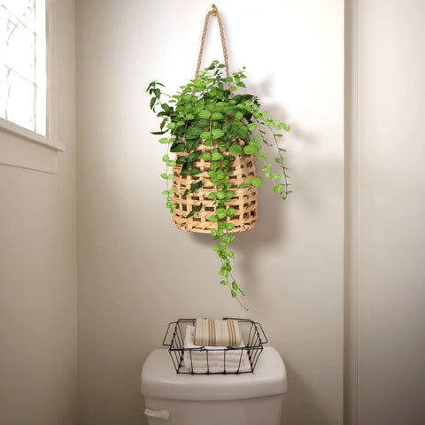 VINAHAND front door welcome piece with natural fibers and rustic charm