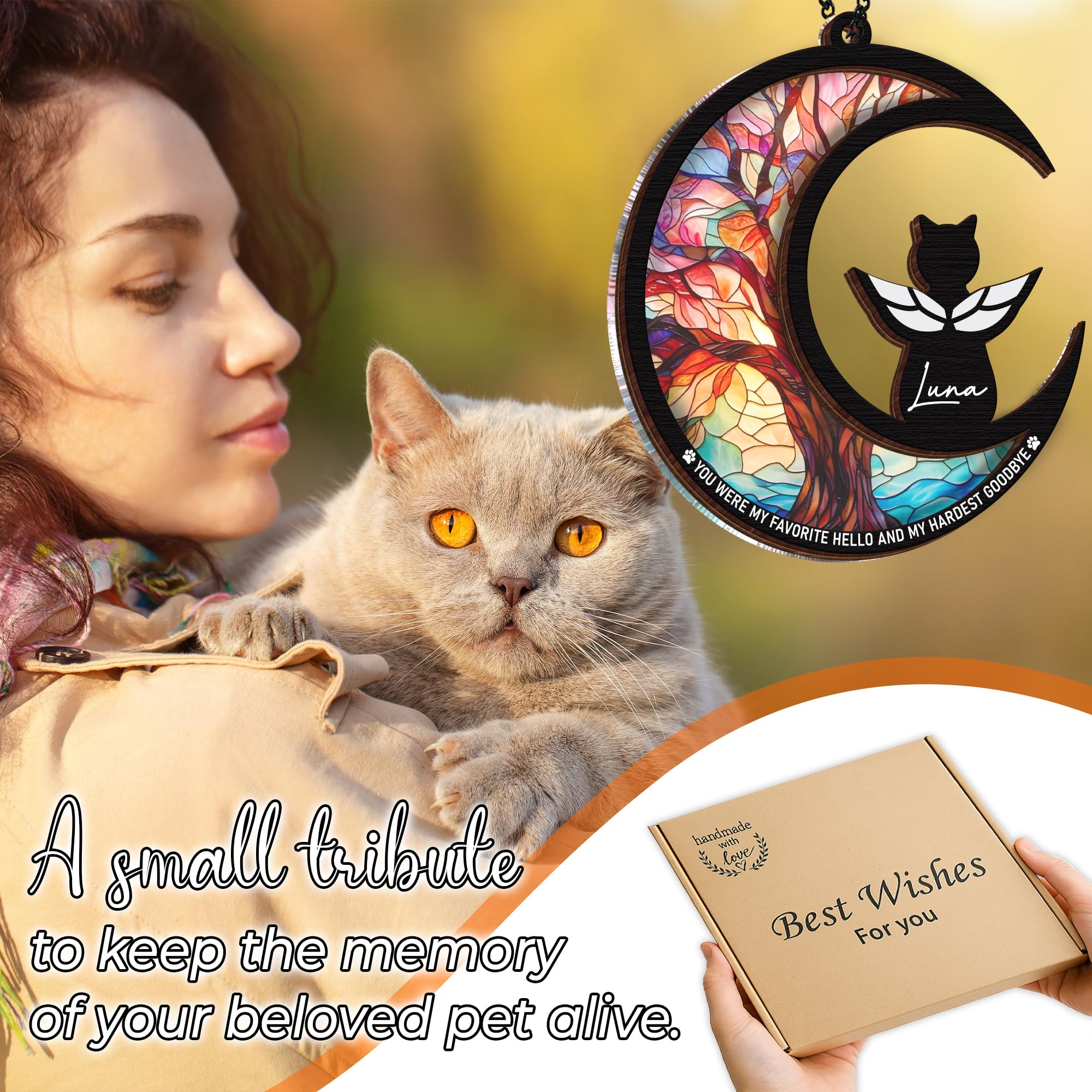Vinatimes marker pen lets you personalize the suncatcher surface with names or dates.