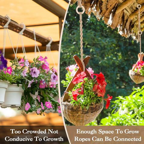 Vincreem extendable hanger shows customized height options for pots.