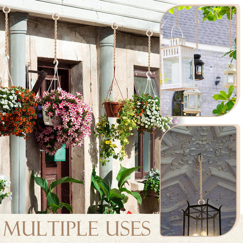 Vincreem macrame extenders blend natural textures with practical hanging flexibility.