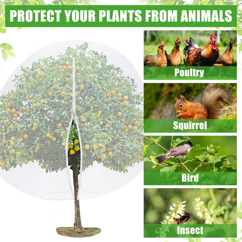 Vincreem blueberry netting cover guards berries from birds and insects.