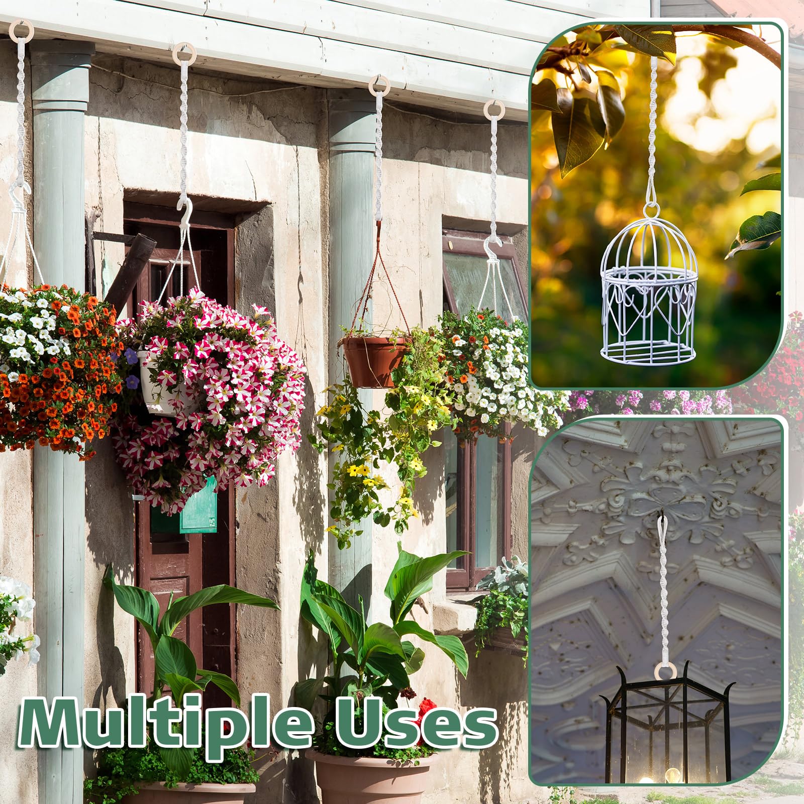 Vincreem gift-ready macrame hanger extender packaging for plant lovers.
