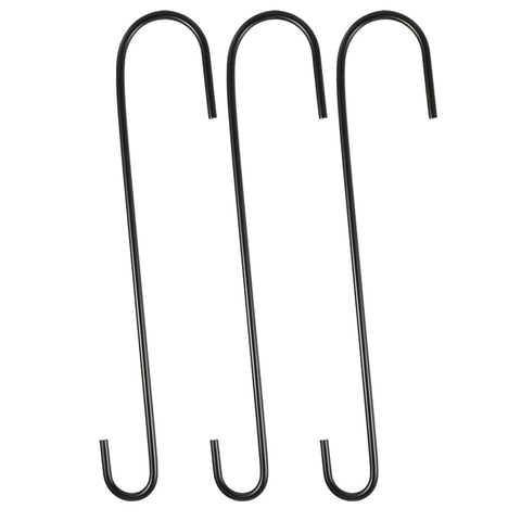 Vindar 12-inch S hook beside a bird feeder for easy hanging.