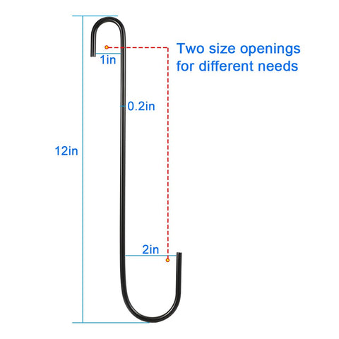 Vindar 12-inch S hook on a tree branch provides sturdy outdoor hanging.