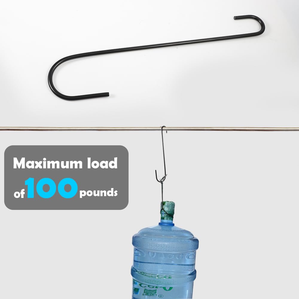 Vindar 12-inch S hook supports wind chimes with reliable hold.