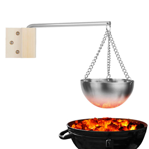 Vindar metal bowl diffuser for even heat diffusion in sauna.