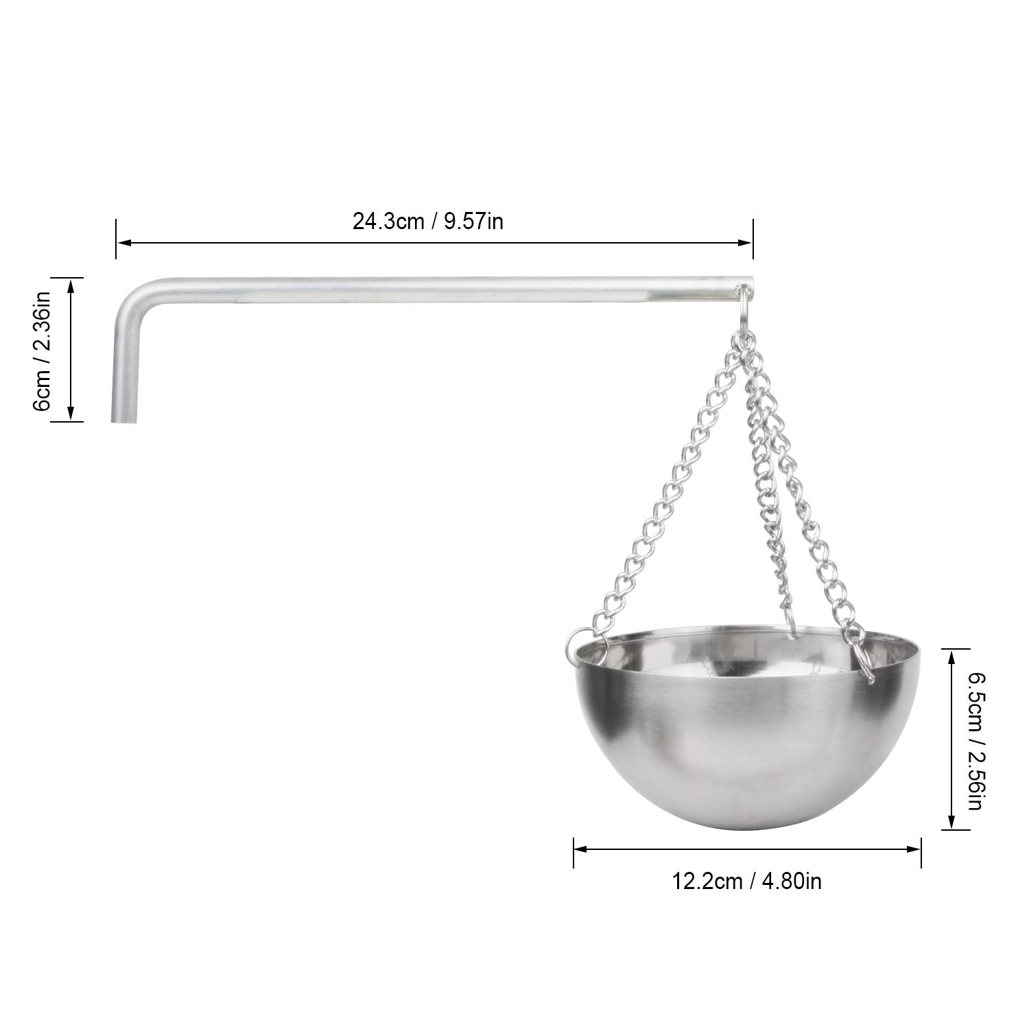 Vindar sauna oil cup with swing arm ready to use.