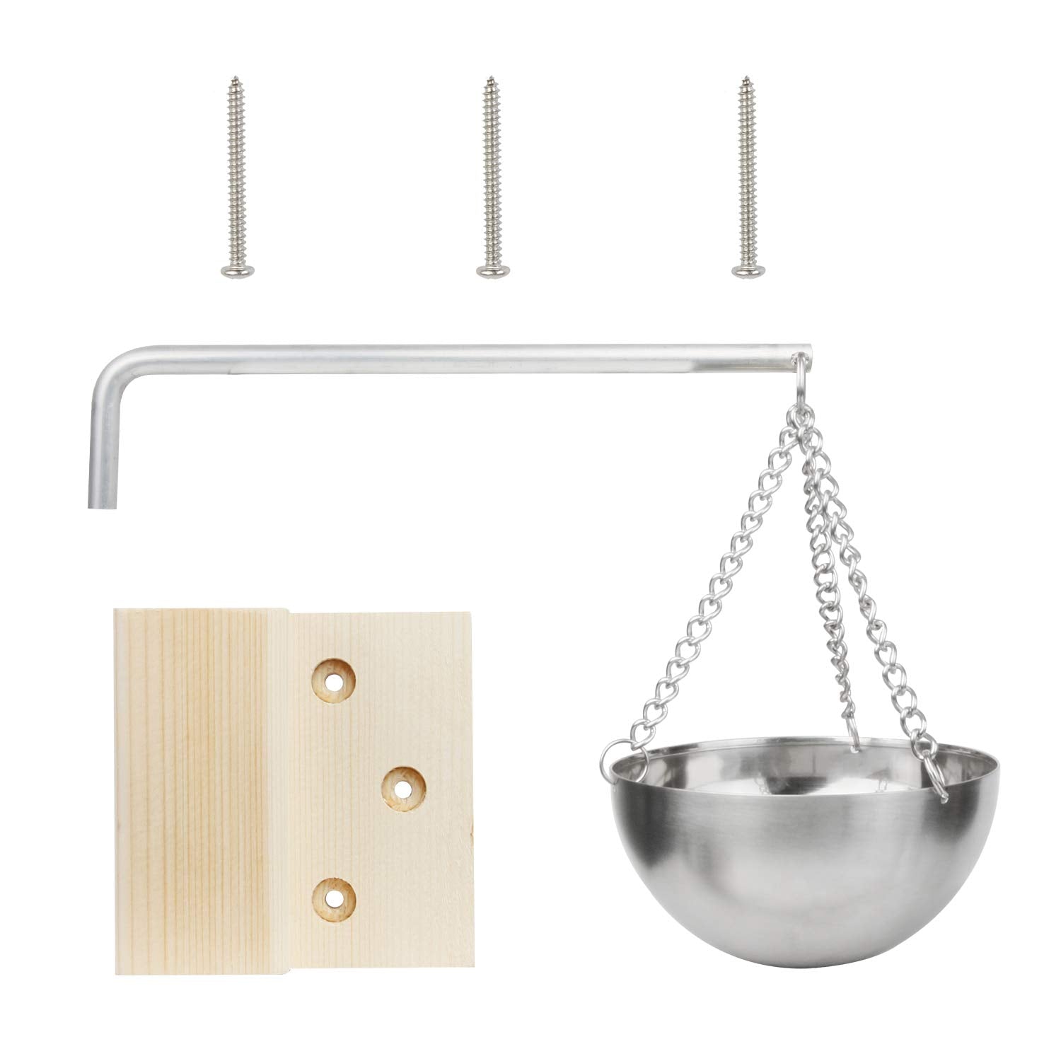 Vindar wooden block wall mount supports hanging diffuser in sauna.