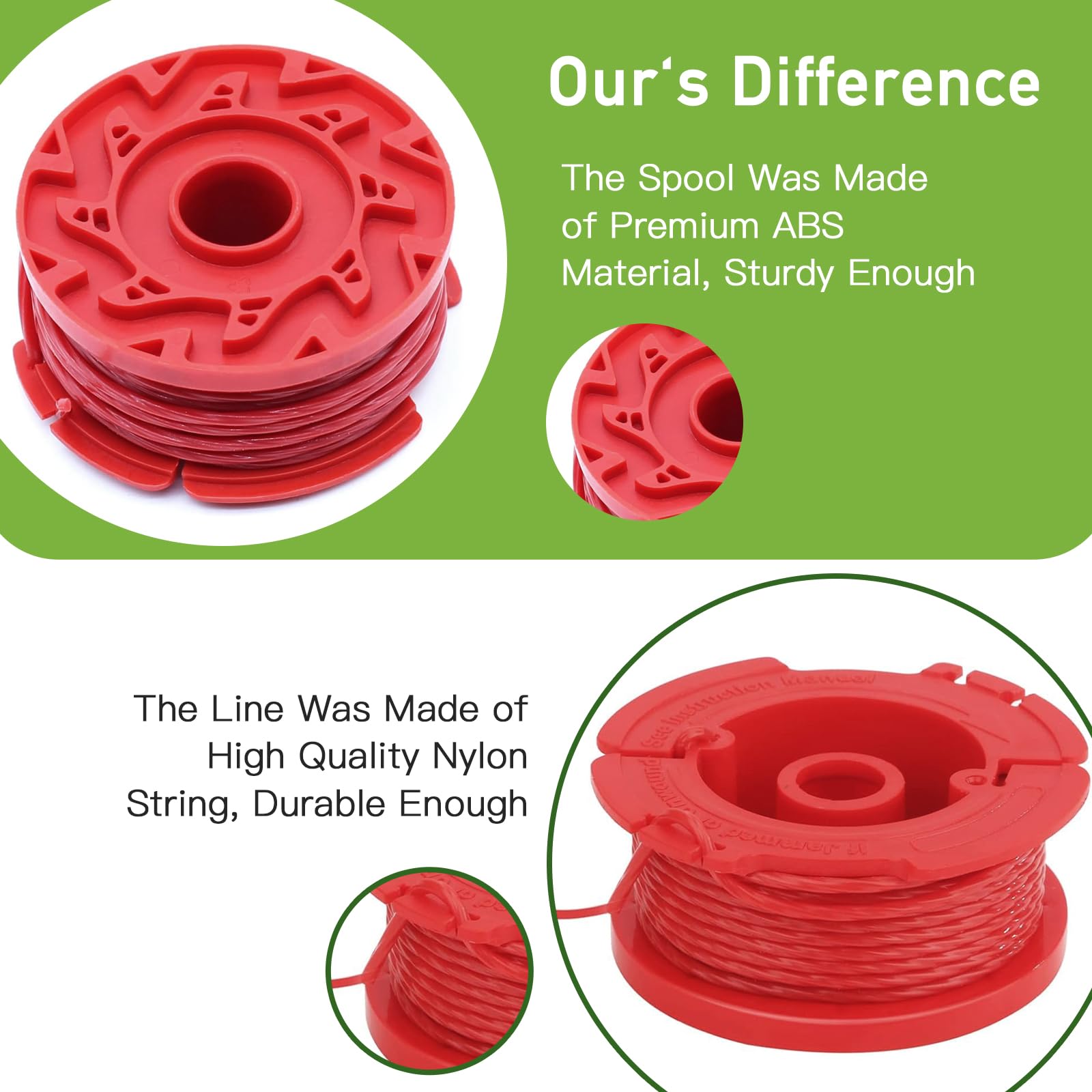 VineHii ABS autofeed spool demonstrates quick line advancement