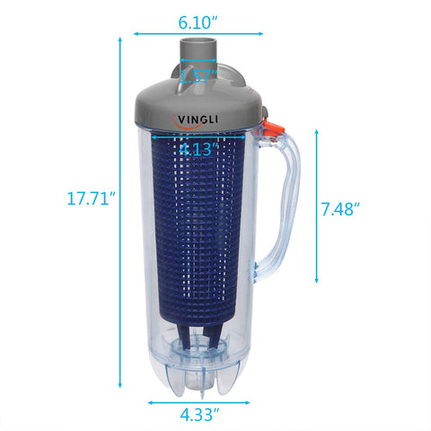 Easy-open lid on VINGLI leaf canister for quick emptying and cleaning.