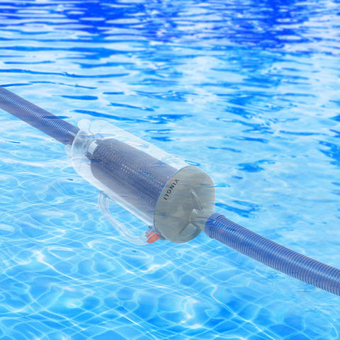 VINGLI canister shows clear shell to monitor debris without stopping vacuum.