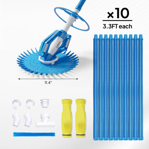 VINGLI pool vacuum cleaner wall cleaning improves coverage.