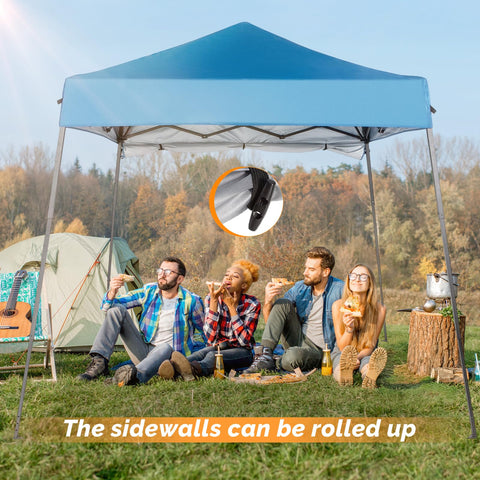 VINGLI UV waterproof canopy blocks sun and rain effectively
