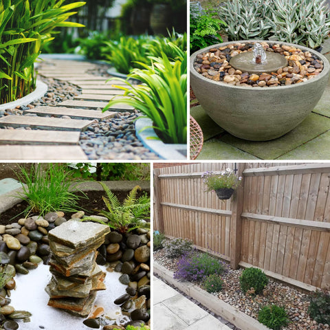 VINICS stones ready to use after washing, perfect for aquariums, vases, and planters.