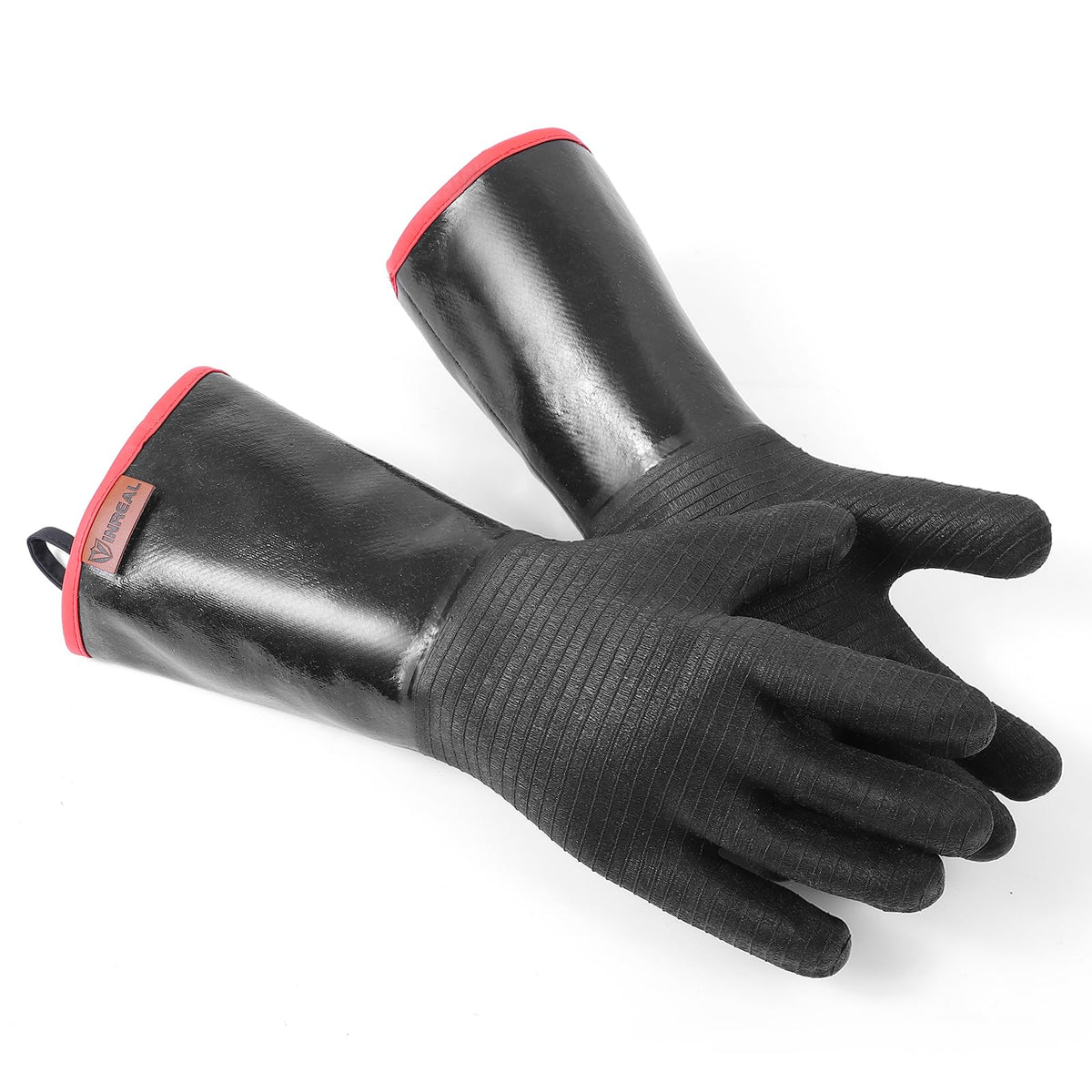 VINREAL BBQ Gloves demonstrate heat resistance for safe grilling
