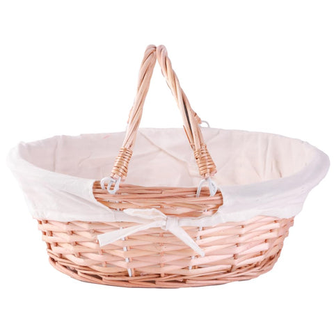 Vintiquewise woven gift basket ready to fill for gifting.