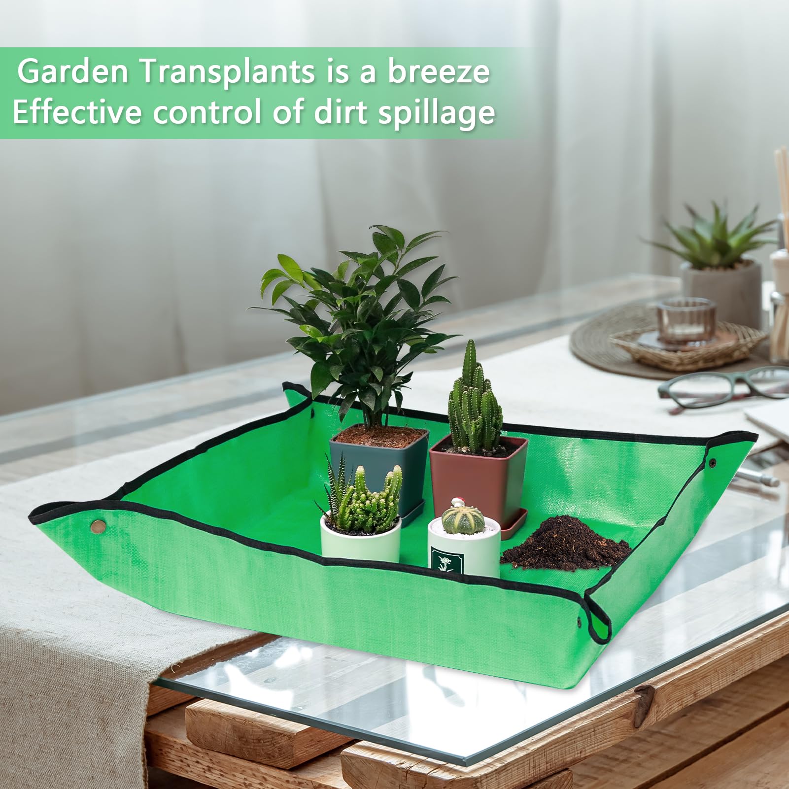 VinYankee mat with waterproof double-sided surface for easy cleanup.