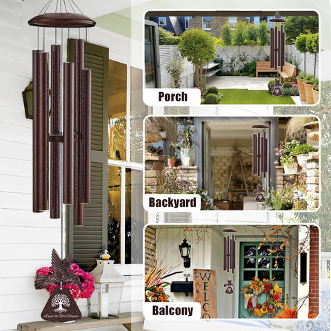 Violinak weather resistant aluminum wind chime for all weather