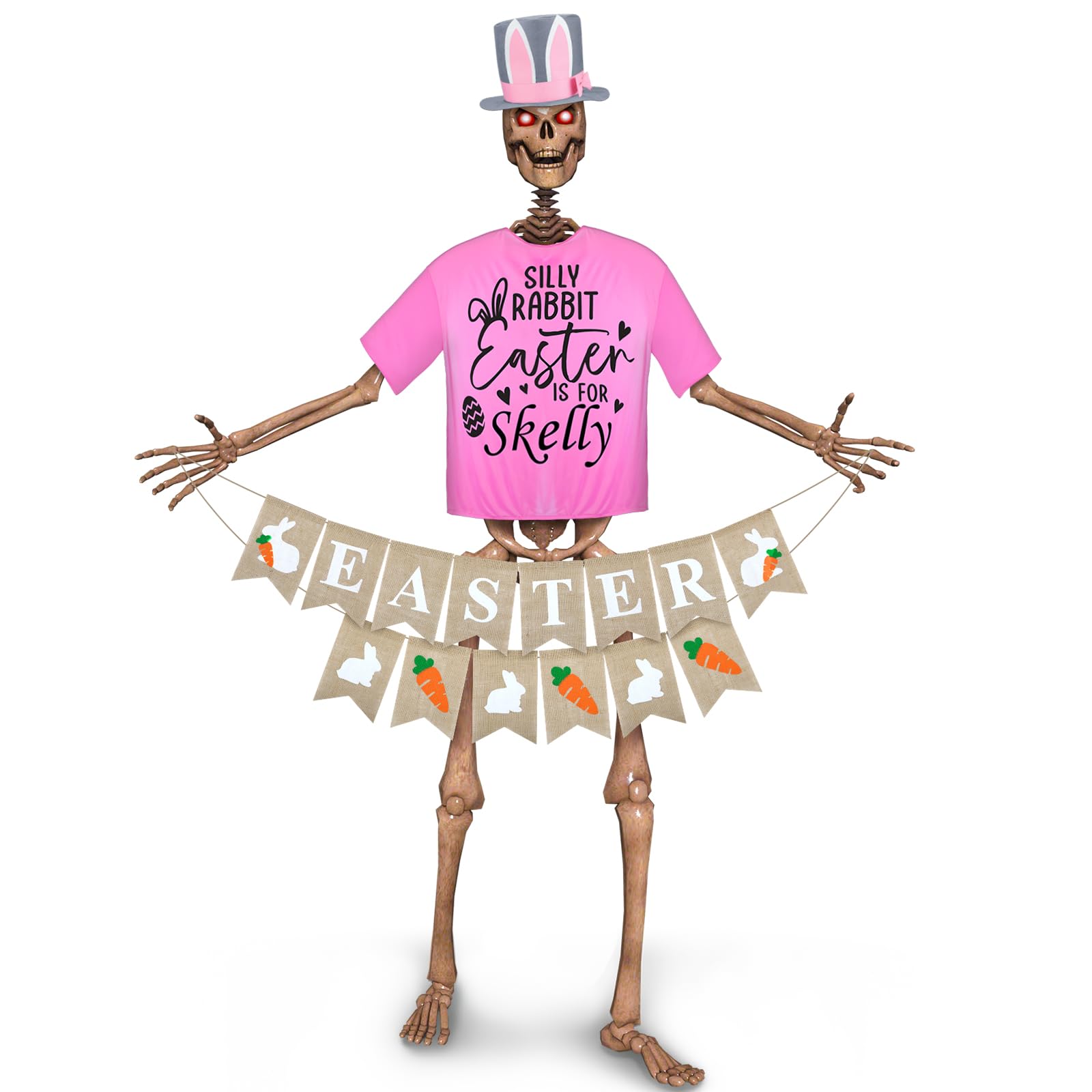 VioraWhite 12ft skeleton hat adds festive Easter flair to outdoor decor