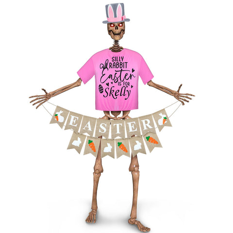 VioraWhite 12ft skeleton hat adds festive Easter flair to outdoor decor