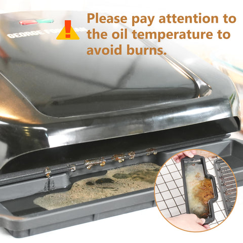 Viotiin dishwasher-safe drip tray, hassle-free washing after grilling