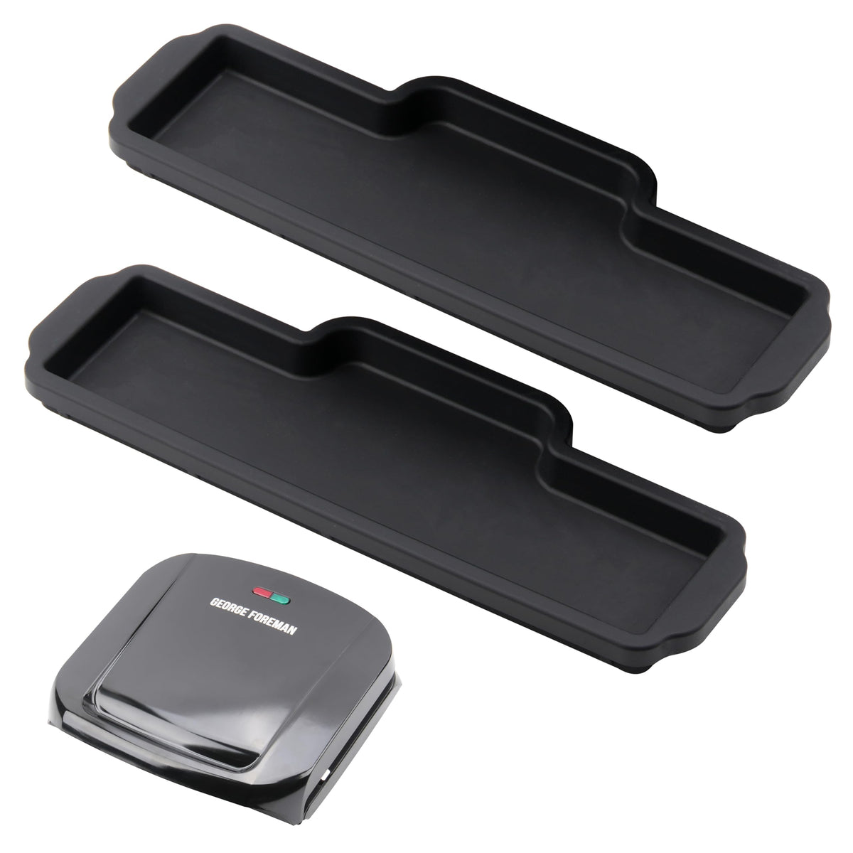 Viotiin 2-pack drip tray for George Foreman GRP1060B, clean cooking with extra capacity