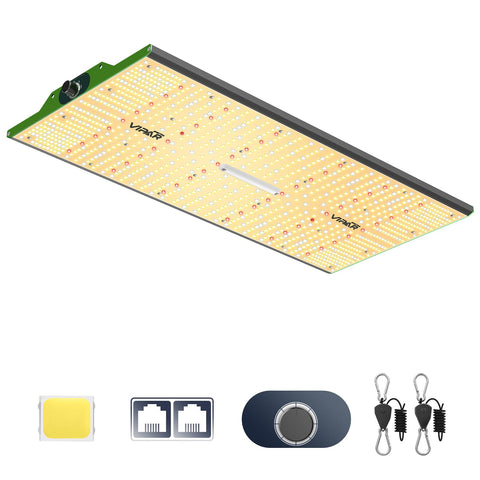 VIPARSPECTRA P2000 full spectrum coverage supports veg to bloom stages in indoor tents.