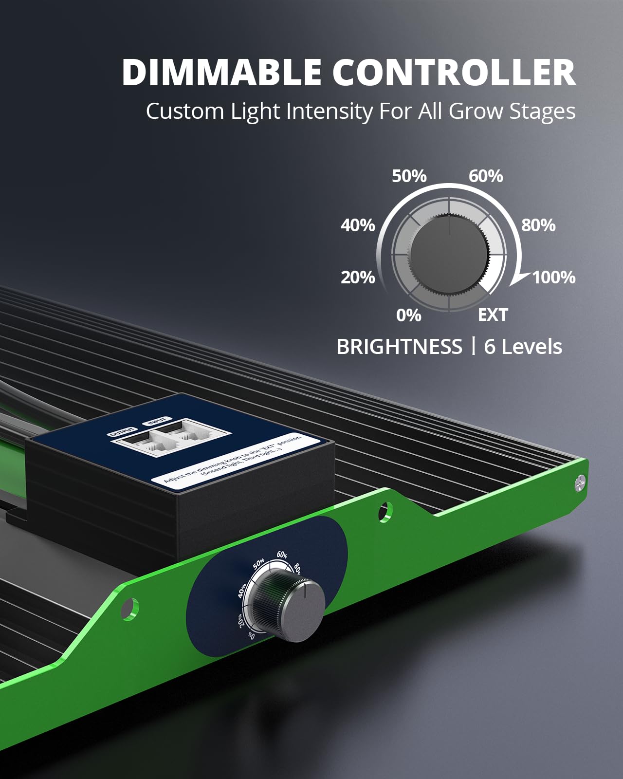 VIPARSPECTRA P2000 silent operation with heat sinks for quiet indoor growing.