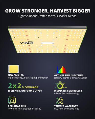 VIPARSPECTRA P700 durable aluminum heat dissipation for longevity