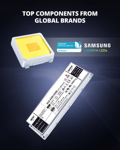 VIPARSPECTRA XS2500 dimmable control panel enables precise light levels for seedling care