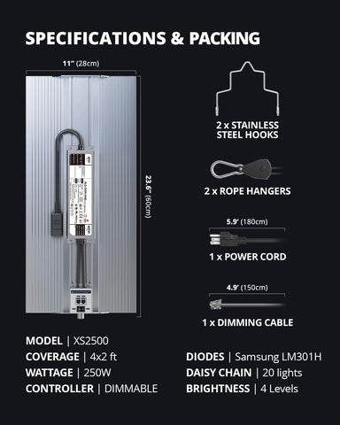 VIPARSPECTRA XS2500 energy efficient 250W design reduces power usage