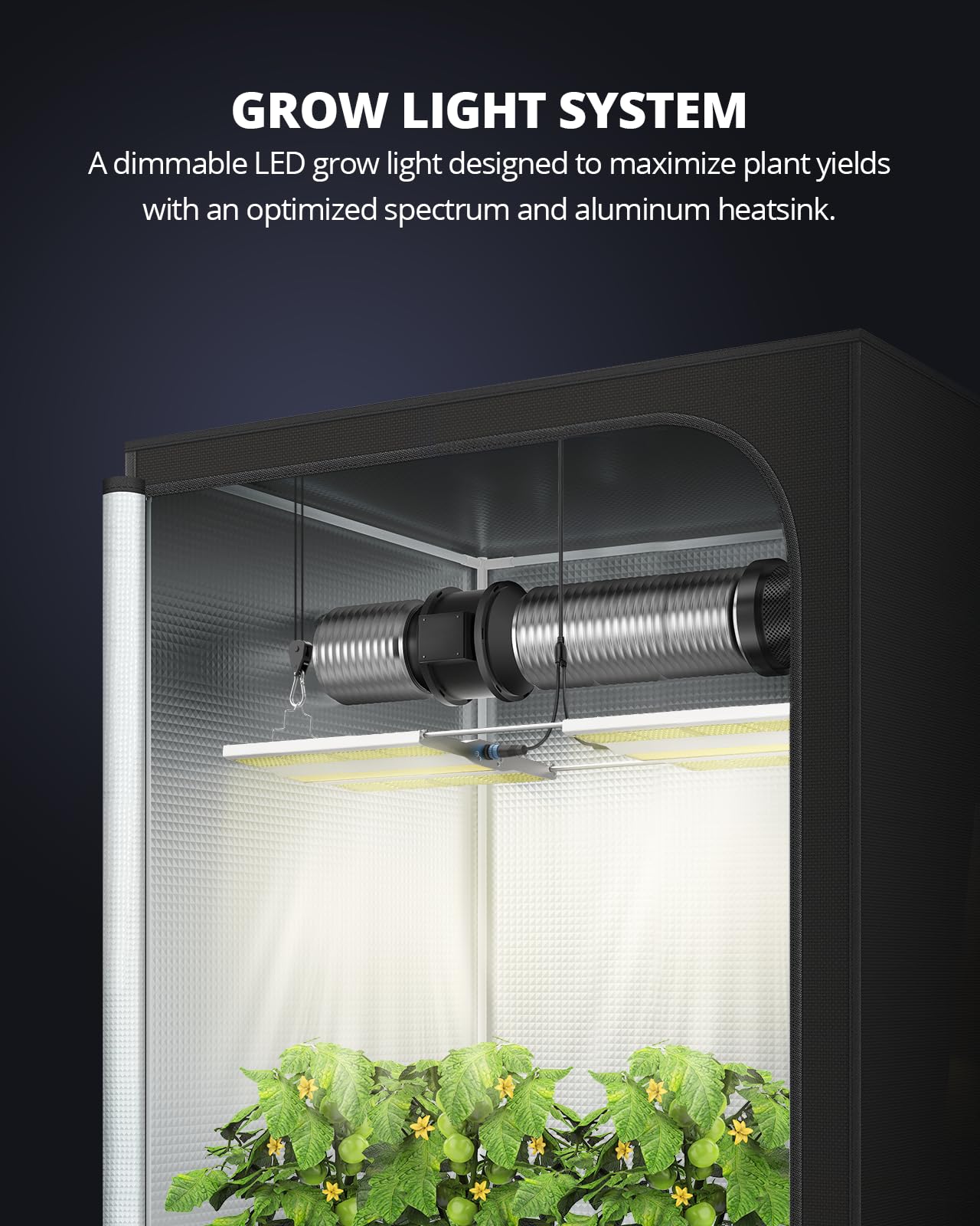 VIPARSPECTRA XS3000 Pro harvest-ready area with steady illumination.