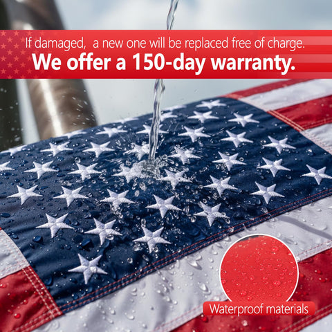 VIPMEN outdoor flag 3x5 ready for windy days and long-lasting display.