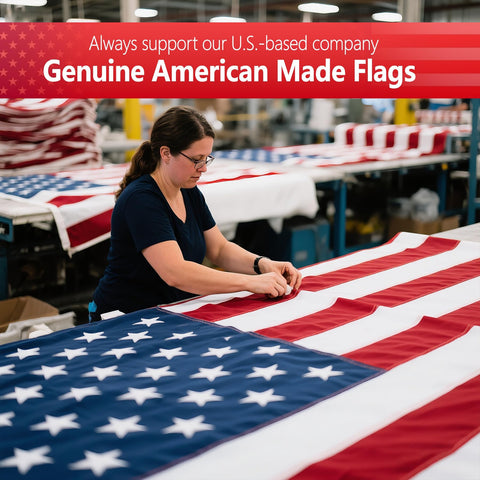 VIPMEN nylon flag 3x5 detail, proudly made in the USA for quality.