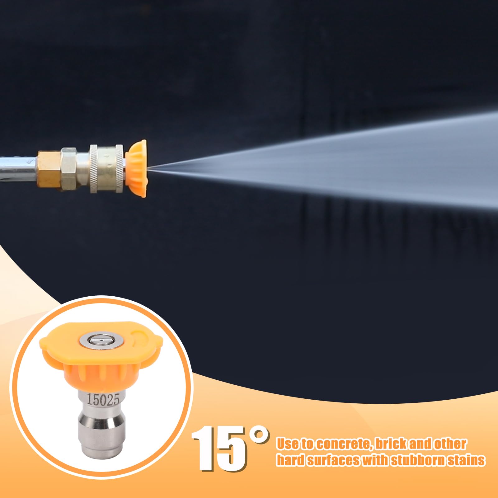 VIPRUSH seven-pack nozzle tips for quick replacements during cleaning tasks