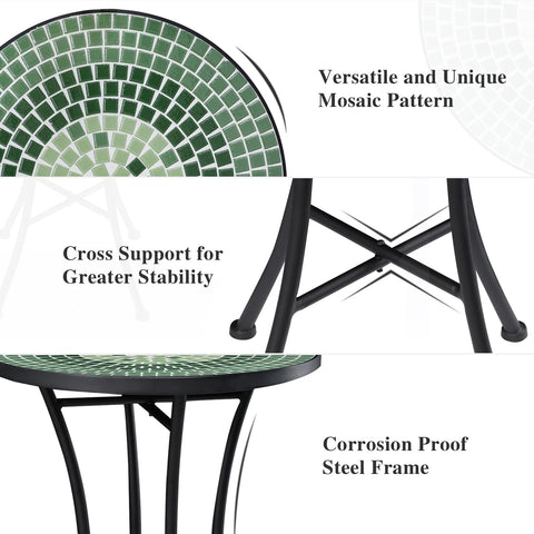 Vipush patio garden side table pairs with seating for a relaxed setup.