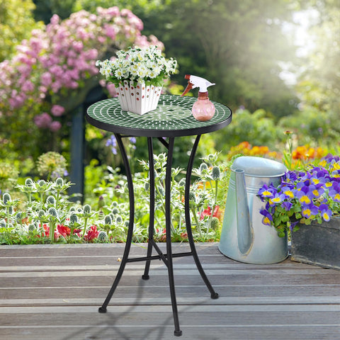 Vipush waterproof ceramic top table cleans easily after outdoor meals.