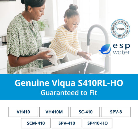 VIQUA S410RL-HO lamp inside protective internal box shows careful packaging.