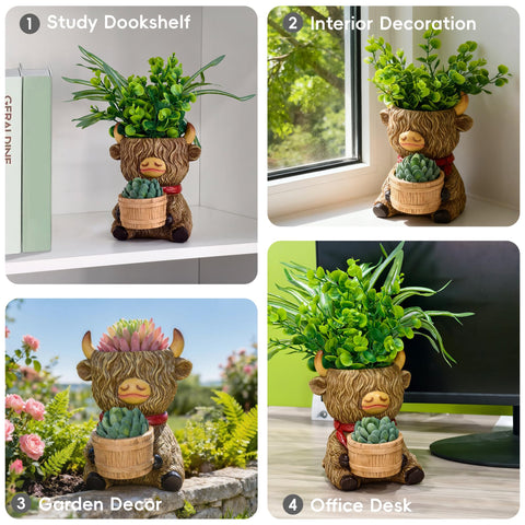 ViQuHaT indoor desk planter ready for small succulents.