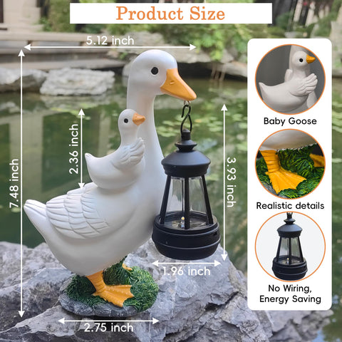 ViQuHaT waterproof garden decor goose withstands all-weather use